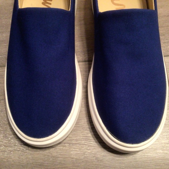 Sam Edelman Nerah Platform Slip-On Sneaker Sz 8.5 Royal Blue - Picture 4 of 16